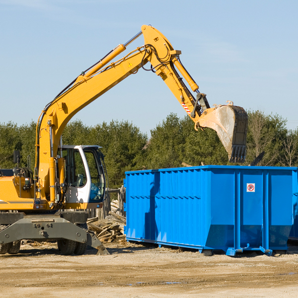 what happens if the residential dumpster is damaged or stolen during rental in New Town ND